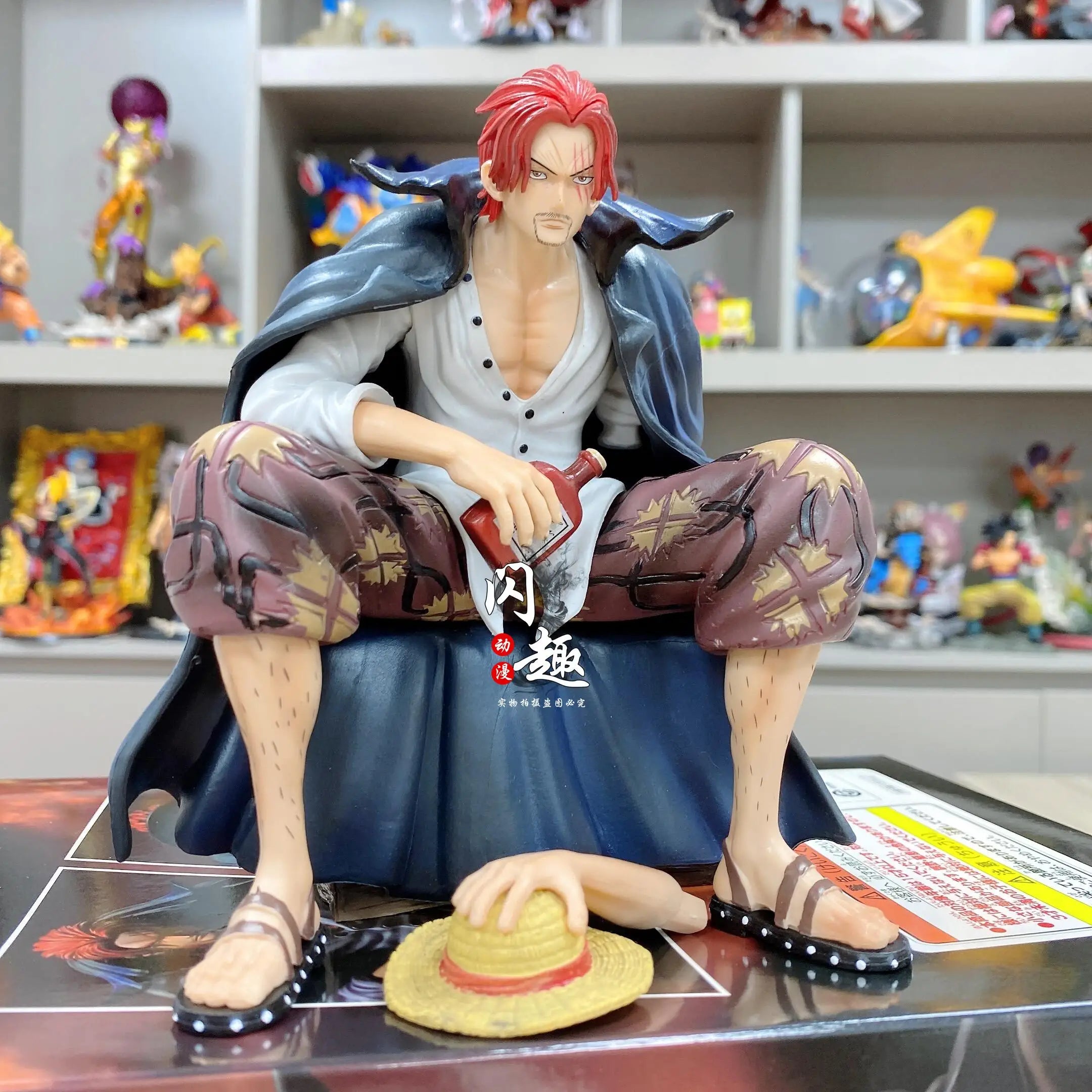 17cm One Piece Shanks Anime Figures Film Red Yonko Red Hair Shanks Action Figure PVC Statue Figurine Model Decoration Doll Toys