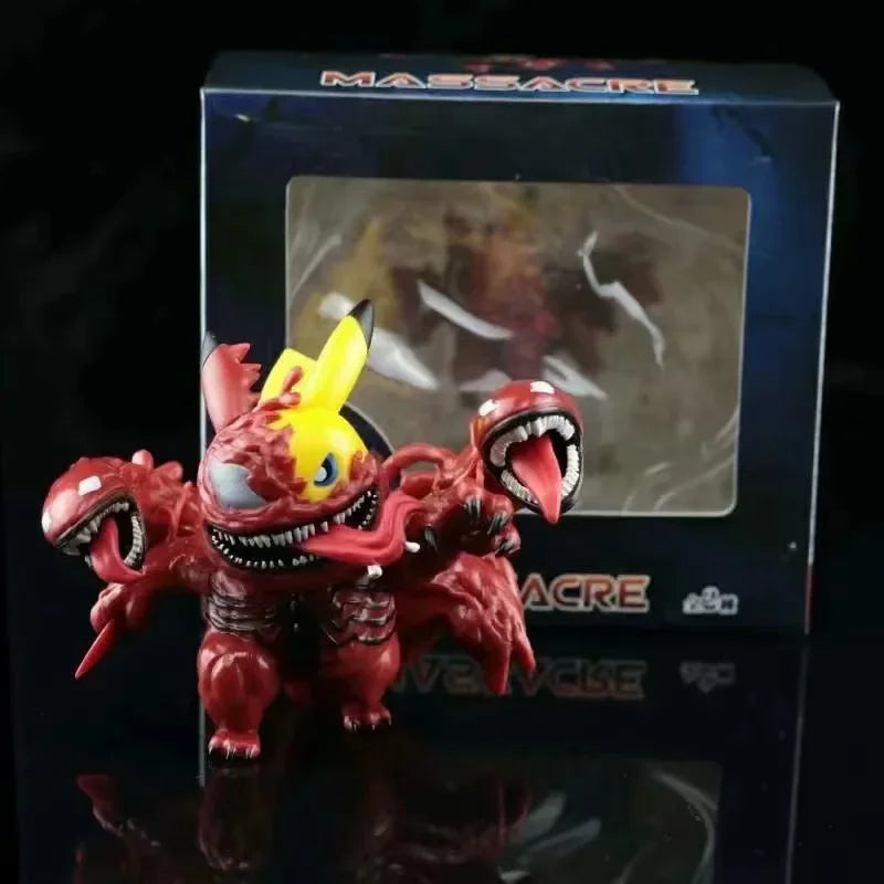 Anime figure Pokemon Pikachu COS Venom model figure car decoration