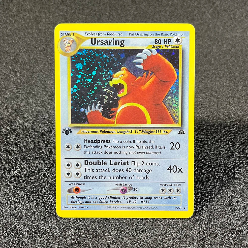 PKM Cards 1996 Years 1st Gym Set English Cards PTCG Charizard Blastoise Venusaur Game Anime Collection Cards Gift Toy Proxy Card