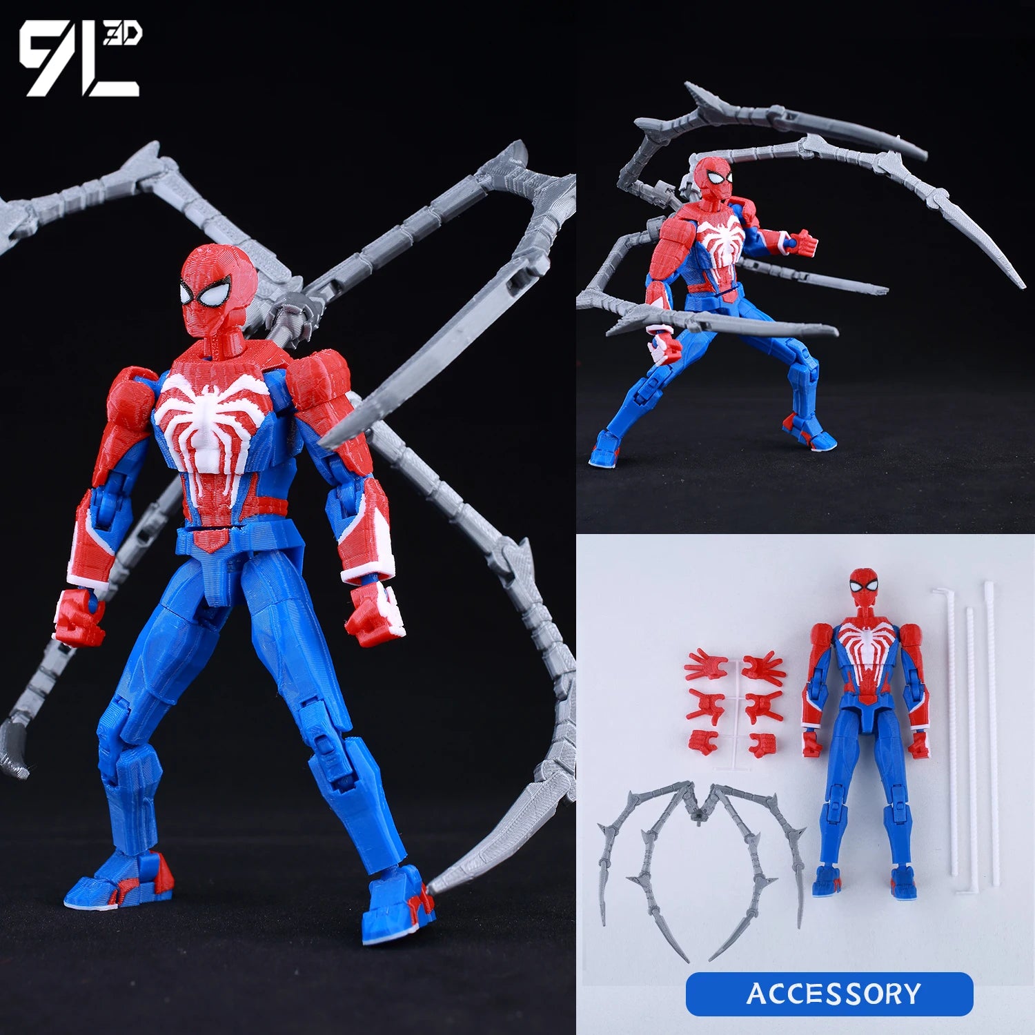 9L 3D Printed Demon Slayer Tanjiro Kamado Lucky Dummy 13 Movable Shapeshift Action Figures Mannequin Toys for Anime Fans