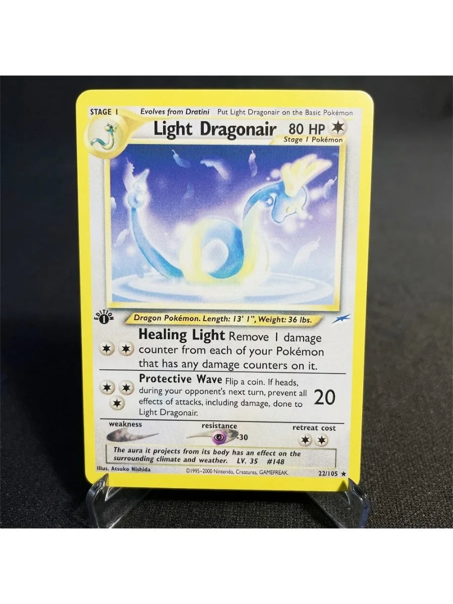 Pokémon Cards Foil Flash Card Neo Destiny Series Celebi Dark Donphan Light Flareon Collection Cards Model Toy Gifts Proxy Card
