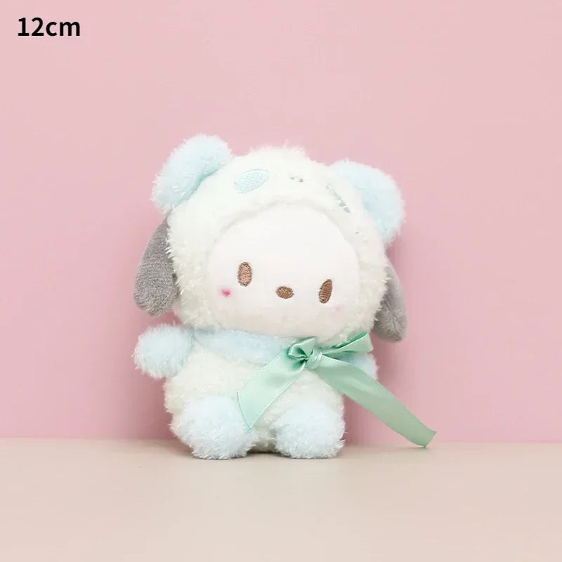 Sanrio Kuromi Cinnamoroll Melody Plush Toy Doll Anime Kawaii Doll Pendant Collection Children's Birthday Festival Gift