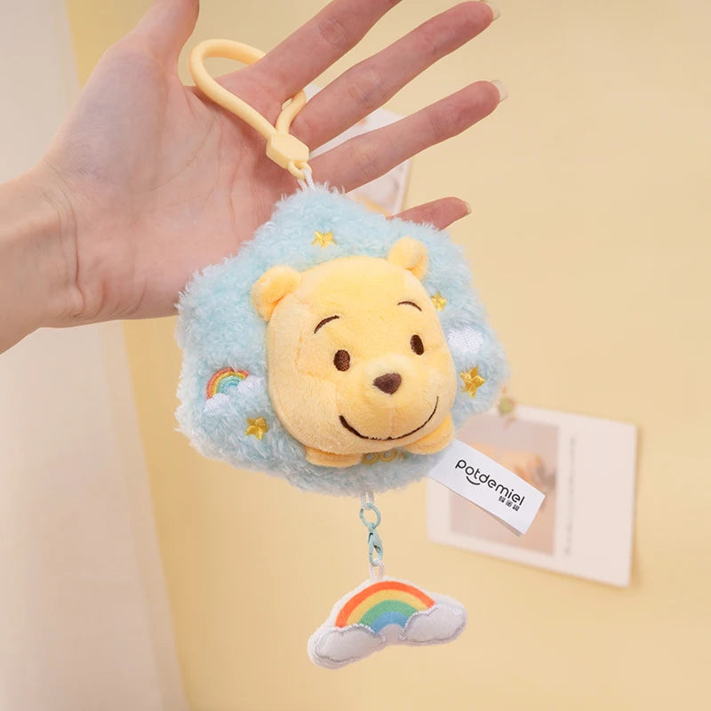 Disney Winnie the Pooh Plush Toy Backpack Pendant Children's Toy Soft and Comfortable Doll keyring Birthday Present