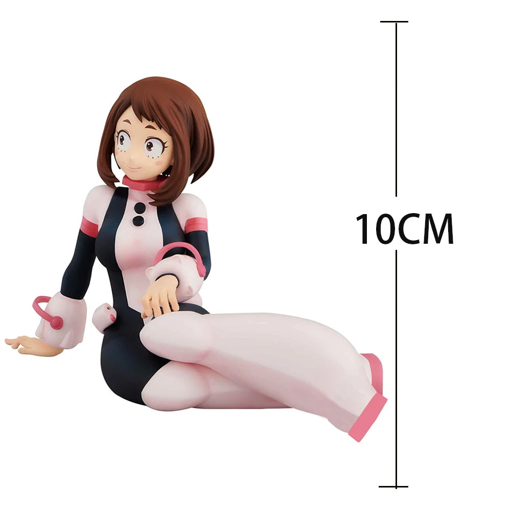 MHA Hero Academia toga himiko Figurine Collection anime Doll Toys Uraraka Ochako Sitting Action Figure Model Boy Girl gift 10cm
