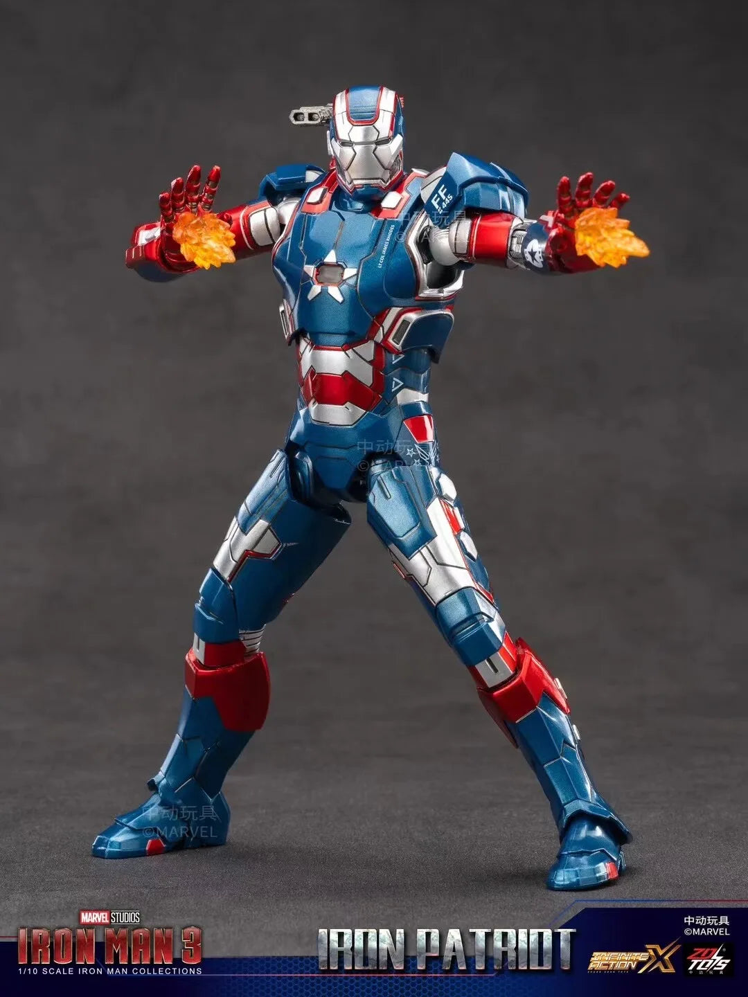 ZD Toys Iron Man Action Figure Iron Patriot MK1-7 MK17 MK33 MK85 MK30 War Machine Legends Avengers Tony Stark Collect Toy Gift