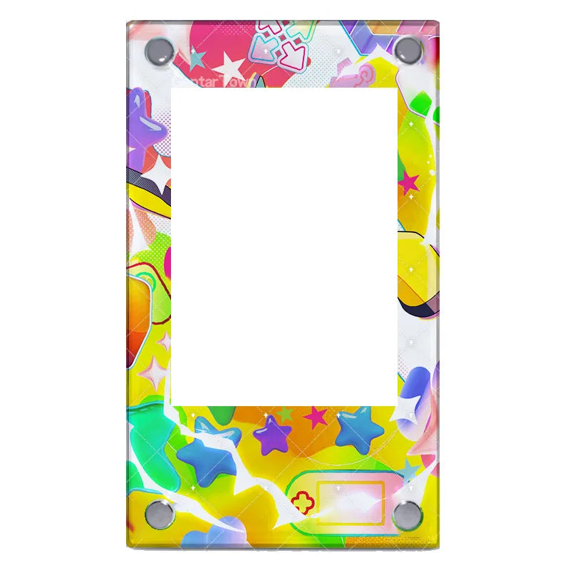 Pokemon Sv9 Iono Reshiram Acrylic Extended Painting Stuck Brick Cartoon Game Collection Card Display Stand Desktop Ornament