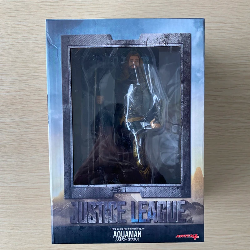 ARTFX Aquaman Action Figure Flash Cyborg Wonder Woman Marvel Bruce Wayne Batman Figurine Collectible Model Toys Boyfriends Gifts