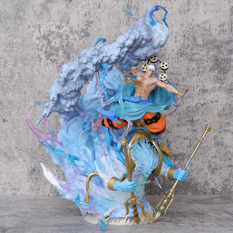 35cm Anime ONE PIECE NEO-DX God Enel Battle Ver. GK PVC Action Figure Statue Collection Game Model Kids Toys Doll Gifts