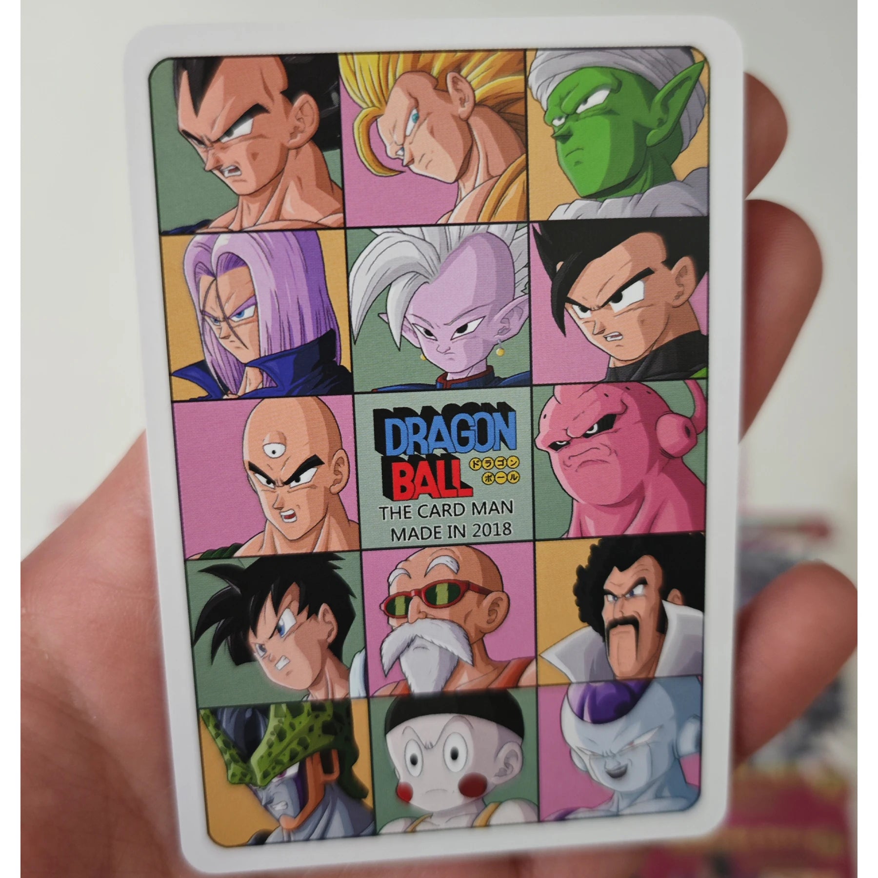 11Pcs/set Diy Dragon Ball Super Saiyan Collection Card Grid Flash Son Goku Vegeta Iv Fierce Fight Anime Cards Gift Toys