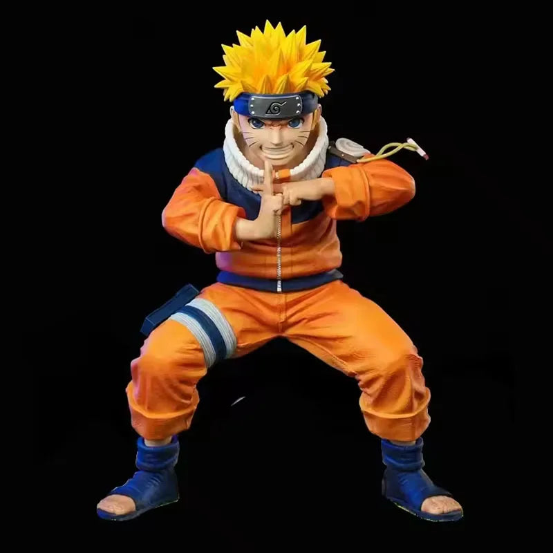 Naruto Anime Figure 18cm Uzumaki Naruto Action Figurine Battle Scene Collect Pvc Statue Model Boy Ornament Toys Gift