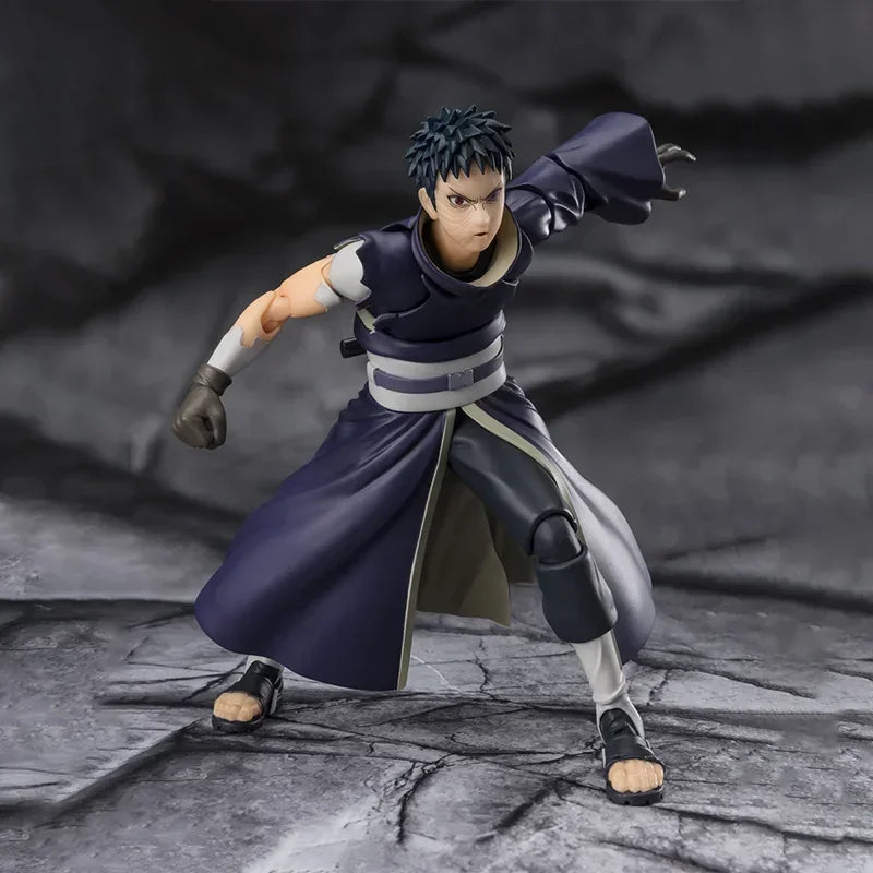 Bandai Anime Action Figure Naruto SHFiguarts SHF Uchiha Obito Hatake Kakashi Finished Model Collection Toy Gift for Kid