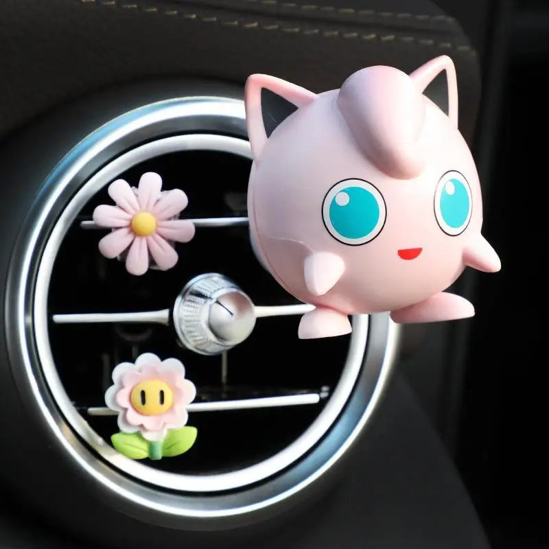 Anime Pokemon Cartoon Pikachu Psyduck Action Figures Car Air Outlet Perfume Clip Decor Auto Air Freshener Interior Accessories