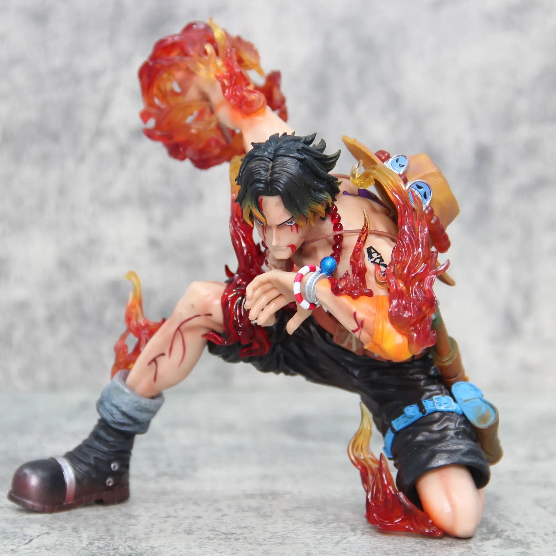 16cm One Piece Anime Ace Figure Action Figurine The Top War Portgas D Ace Action Figure Model Statue Model Collection Toys Gift