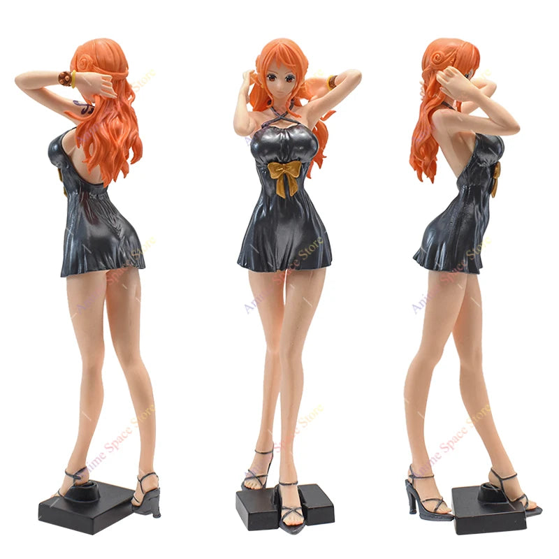 One Piece Nami Dress Figurine Toys PVC Action Model Nami Glitter Glamour Special Ver. Collection Doll for Boys Gifts