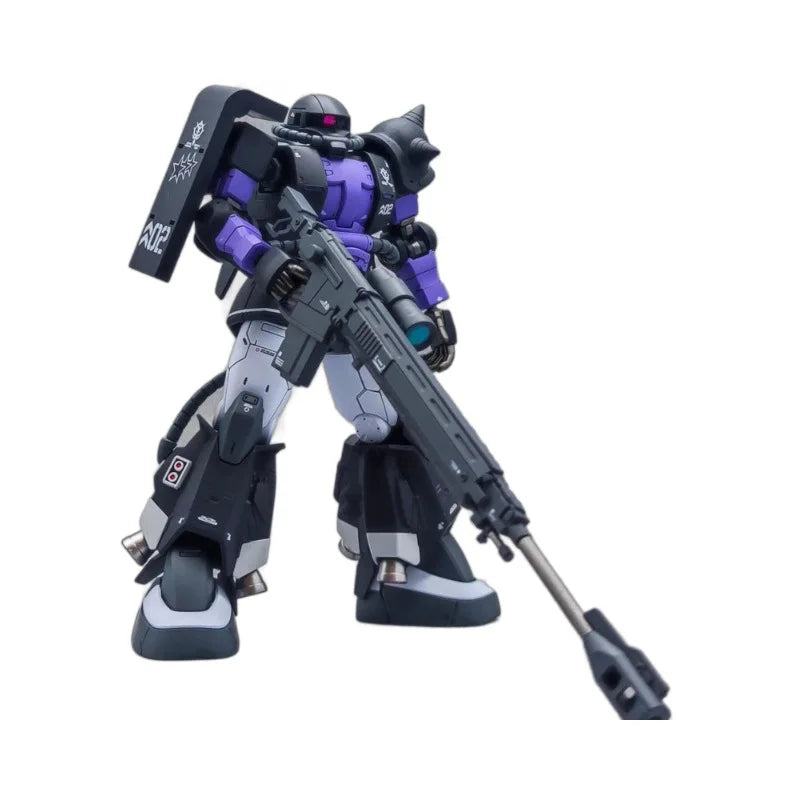 Gaogao Hg 1/144 Zaku Ms-06R-1A Assembly Model Action Model Kit 005 003 Zaku Ii High Sniper Rifle Axe Cannon Mobility Type Robot