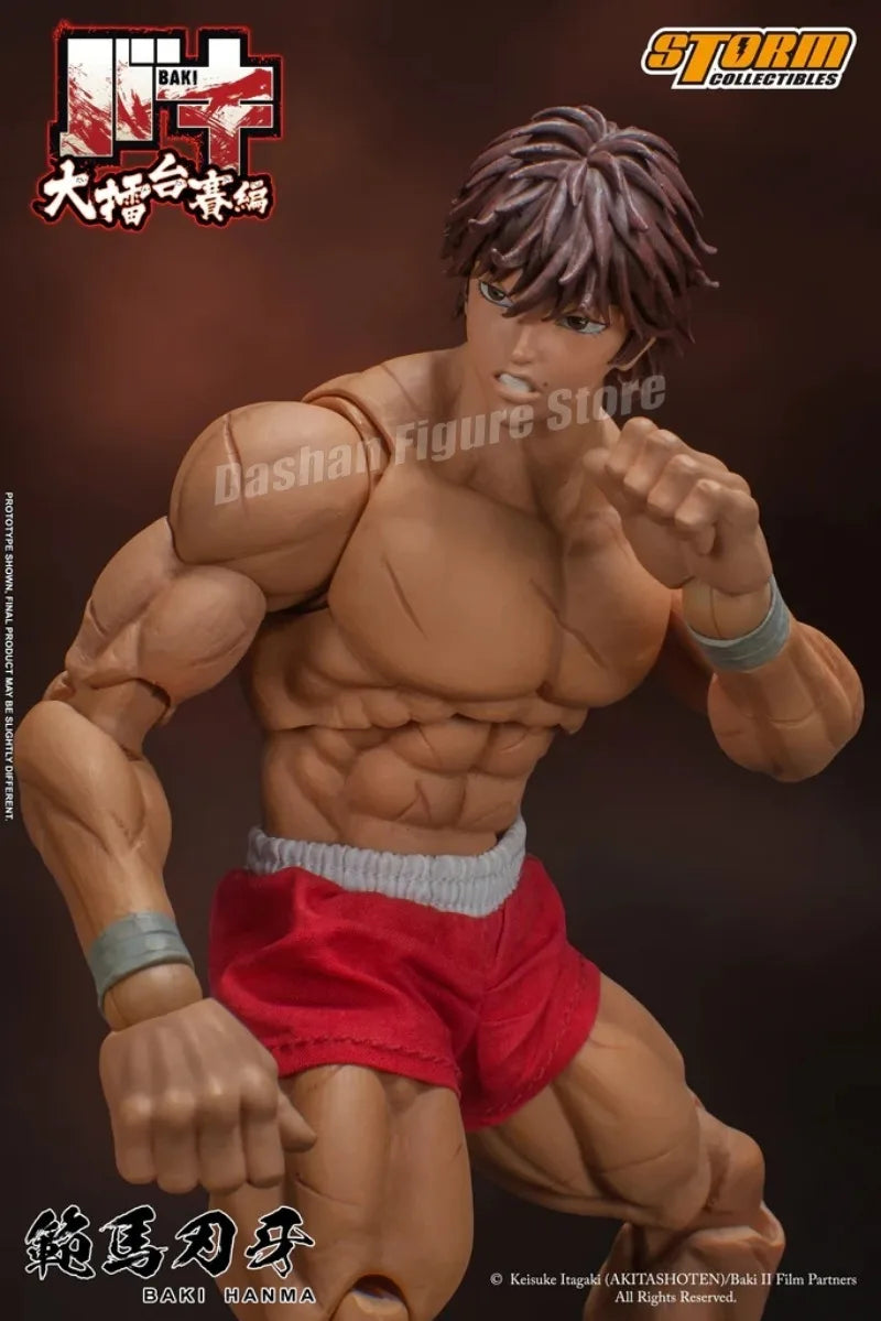 17cm Ko St Storm Toys Baki Hanma Action Figure Fighting Anime BAKl Kibk Son Of Ogre Figurine Collectible Model Dolls Toy Gifts