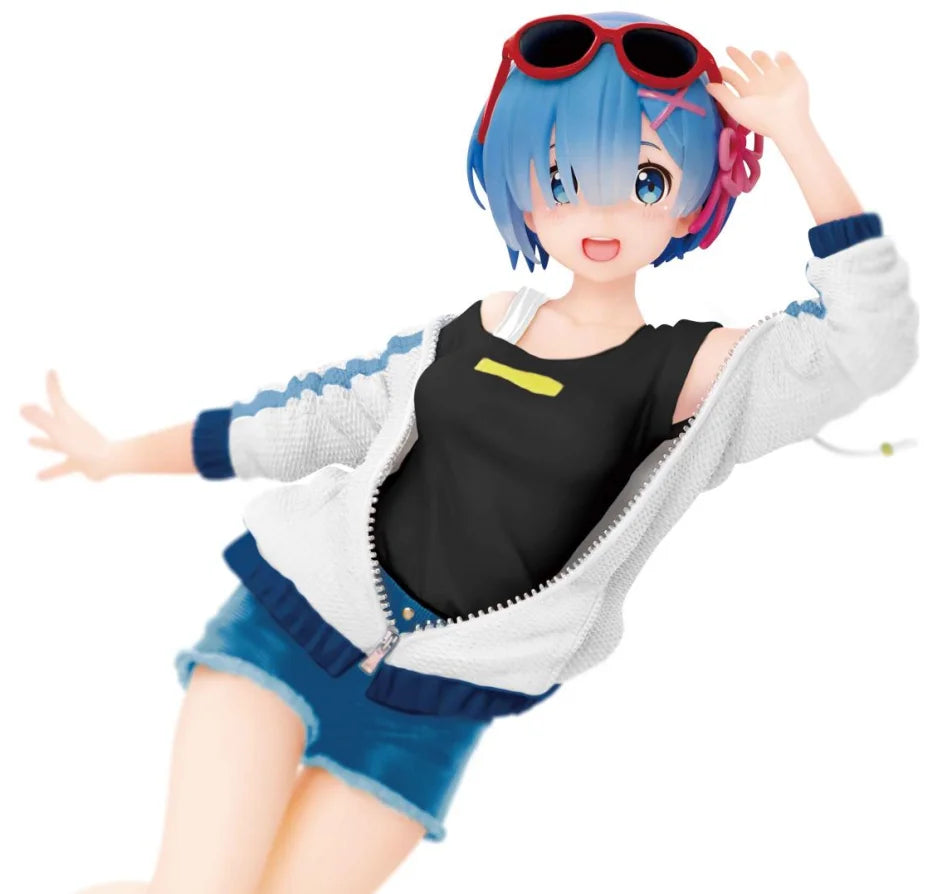 23cm Re: Zero Starting Life in Another World Rem sportswear Anime action Figure Toys Kids Gift Statue Collectible Model Ornament