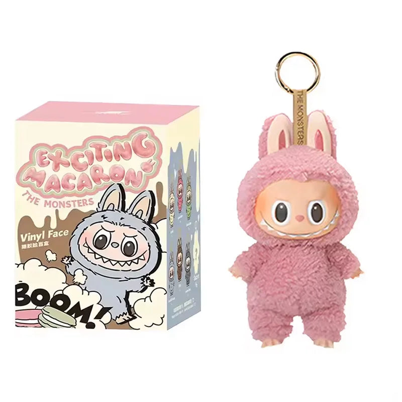 Labubu The Monster Vinyl Face Doll Heart Moving Macaron Doll Blind Box Blind Bag Figure Guessing Bag China High Quality Replica
