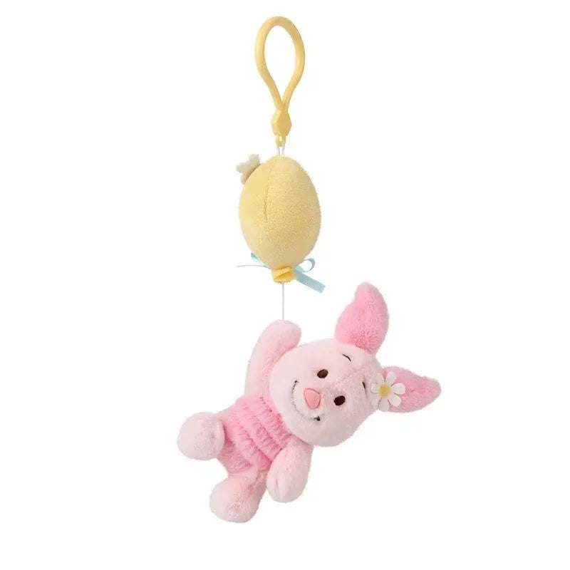 Disney 13cm winnie the pooh the cute  Pooh Bear Plushies Stuffed Movie Anime Bag Pendant Key Chain toys cute animal toys