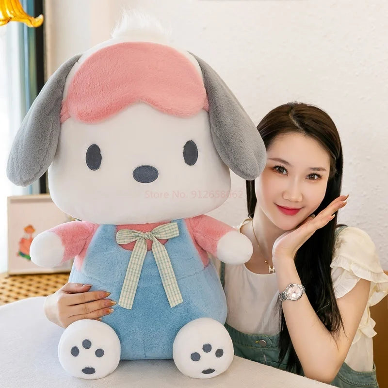 Sanrio Online Celebrity Pochacco Plush Toy Doll Large Kawaii Plush Pillow Girl Room Decoration Holiday Gifts Children's Dolls.