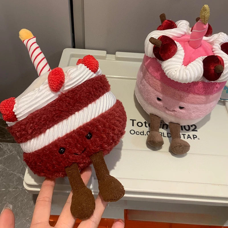 Jellycat with tags cherry cream cake proposal gift cute plush doll gift soothing stuffed doll birthday gift cute ornament