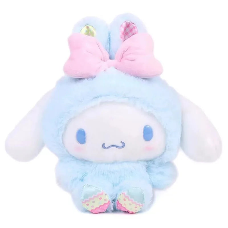 Kawaii Sanrio Kuromi Cinnamoroll Anime Cartoon My Sweet Piano hello Kitty Easter Rabbit Ears Plush Toys Children's Birthday Gift