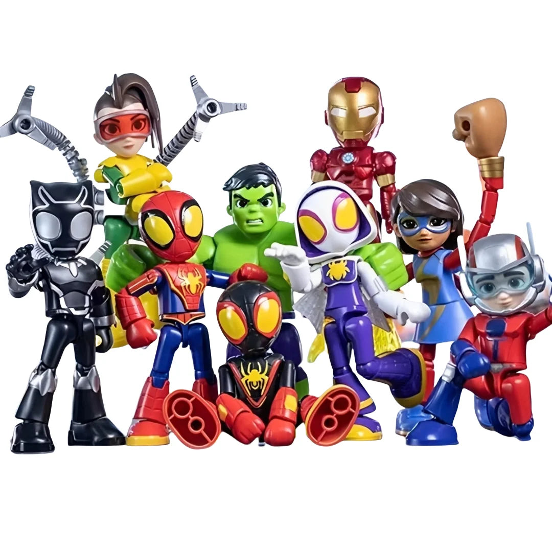 BLOKEES Avengers Assembled Handmade Doll, Spider Man Partner - Iron Man Hulk Toy Children's Day Gift，Home decoration,