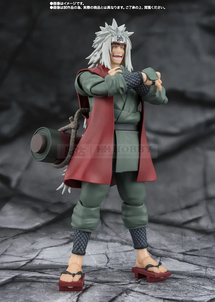 BANDAI SHF Jiraiya Konoha Hero Who Is Proficient in Immortal Art Naruto Moving Gift Figure Collection