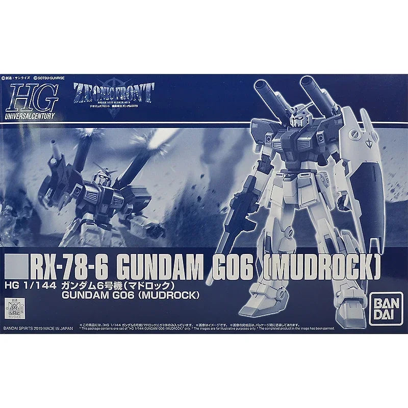 Bandai Gundam Model Kit Anime Figure PB HG 1/144 RX-78-6 G06 Mudrock Gunpla Action Toy Figure Toys for Children