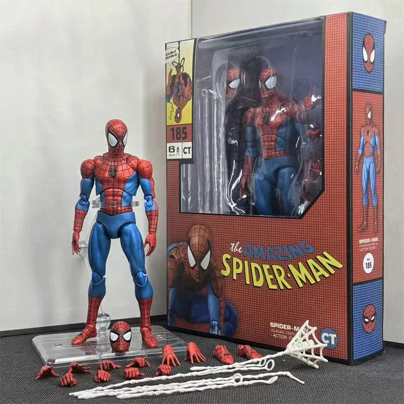 New Ct Toys Spiderman Mafex 001 Peter Parker Andrew Garfield The Amazing Spider-Man Shf Anime Action Figure Figurine Model Toys
