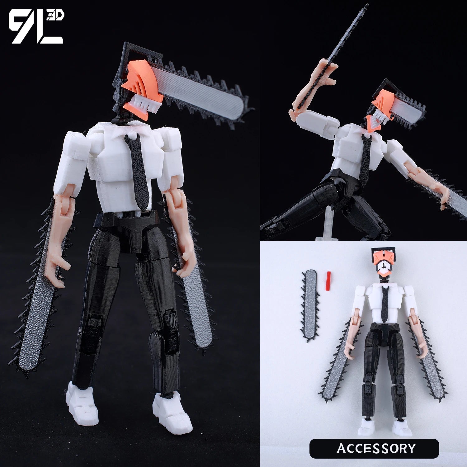 VIP-Dropshipping 9L3D Printed Anime Characters Lucky Dummy 13 Action Figures Multi-Jointed Movable Shapeshift Mannequin Toys