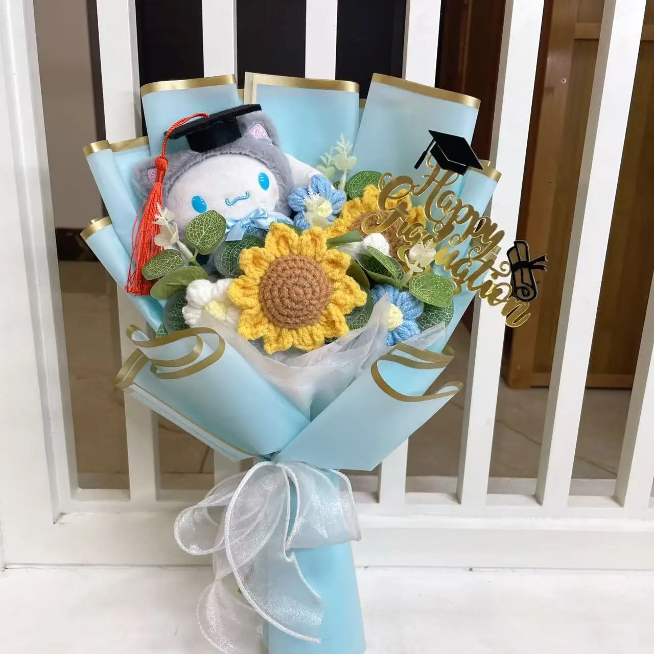 Cartoon Anime Series Plush Kids Toys Graduation Bouquet Children's Day Valentine's Day  Birthday Christmas Graduation Gifts