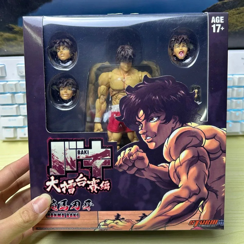 17cm Ko St Storm Toys Baki Hanma Action Figure Fighting Anime BAKl Kibk Son Of Ogre Figurine Collectible Model Dolls Toy Gifts