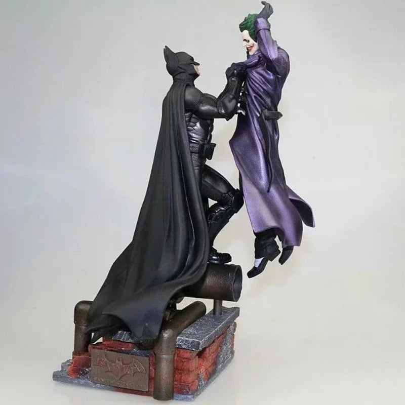 Batman VS Joker Action Figure Arkham Comic Anime Bruce Wayne Joker Figure With Base Big Statue Collection Model Halloween Gifts