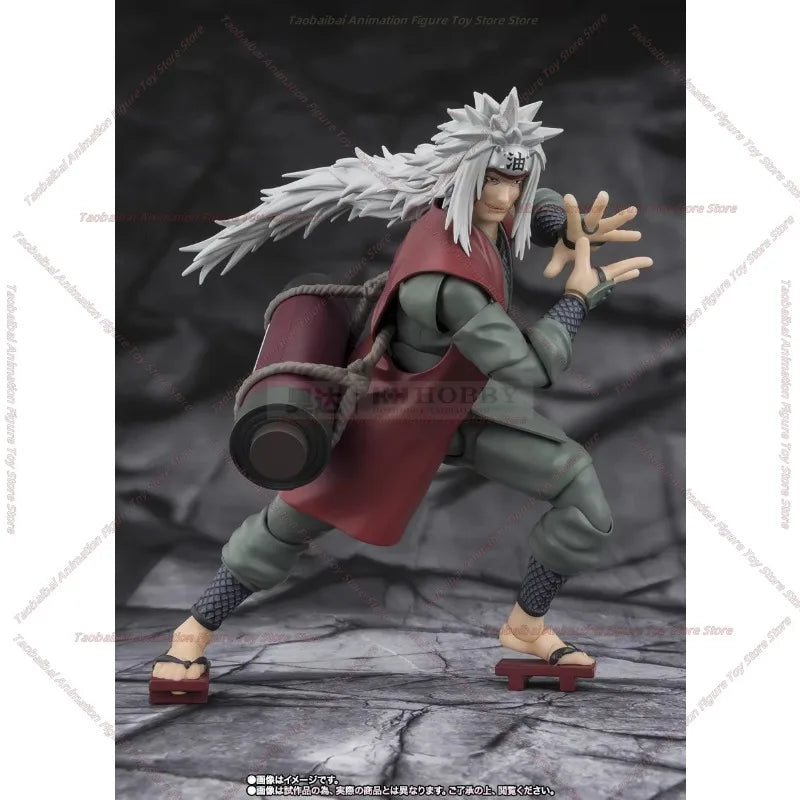 BANDAI SHF Jiraiya Konoha Hero Who Is Proficient in Immortal Art Naruto Moving Gift Figure Collection