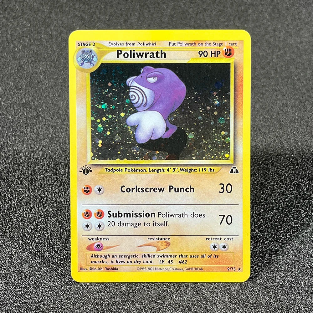 PKM Cards 1996 Years 1st Gym Set English Cards PTCG Charizard Blastoise Venusaur Game Anime Collection Cards Gift Toy Proxy Card