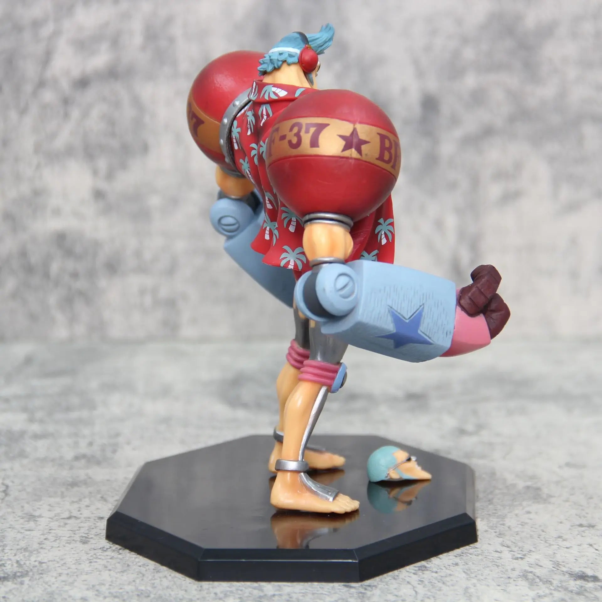 18cm Anime One Piece Figure Gk Franky Action Figures Double Head Interchangeable Pvc Collectible Ornaments Decoration Toy Gifts