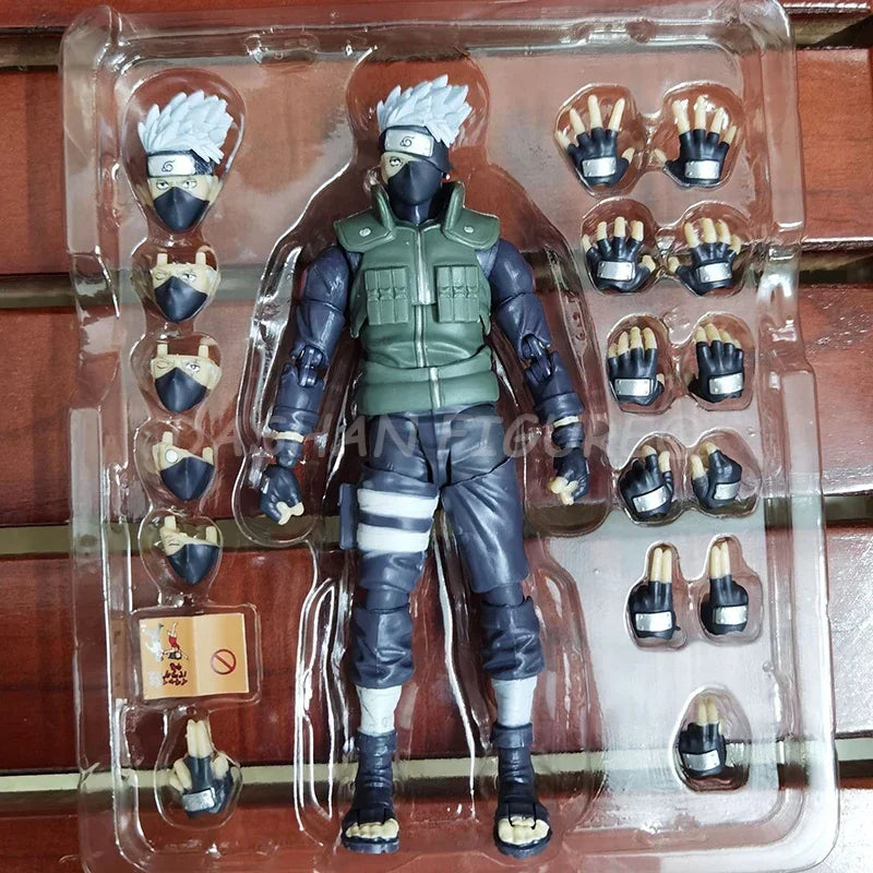 Shf Naruto Hatake Kakashi Action Figure PVC Collection Anime Naruto Shippuden Namikaze Minato Figurine Movable Model Toys Gifts