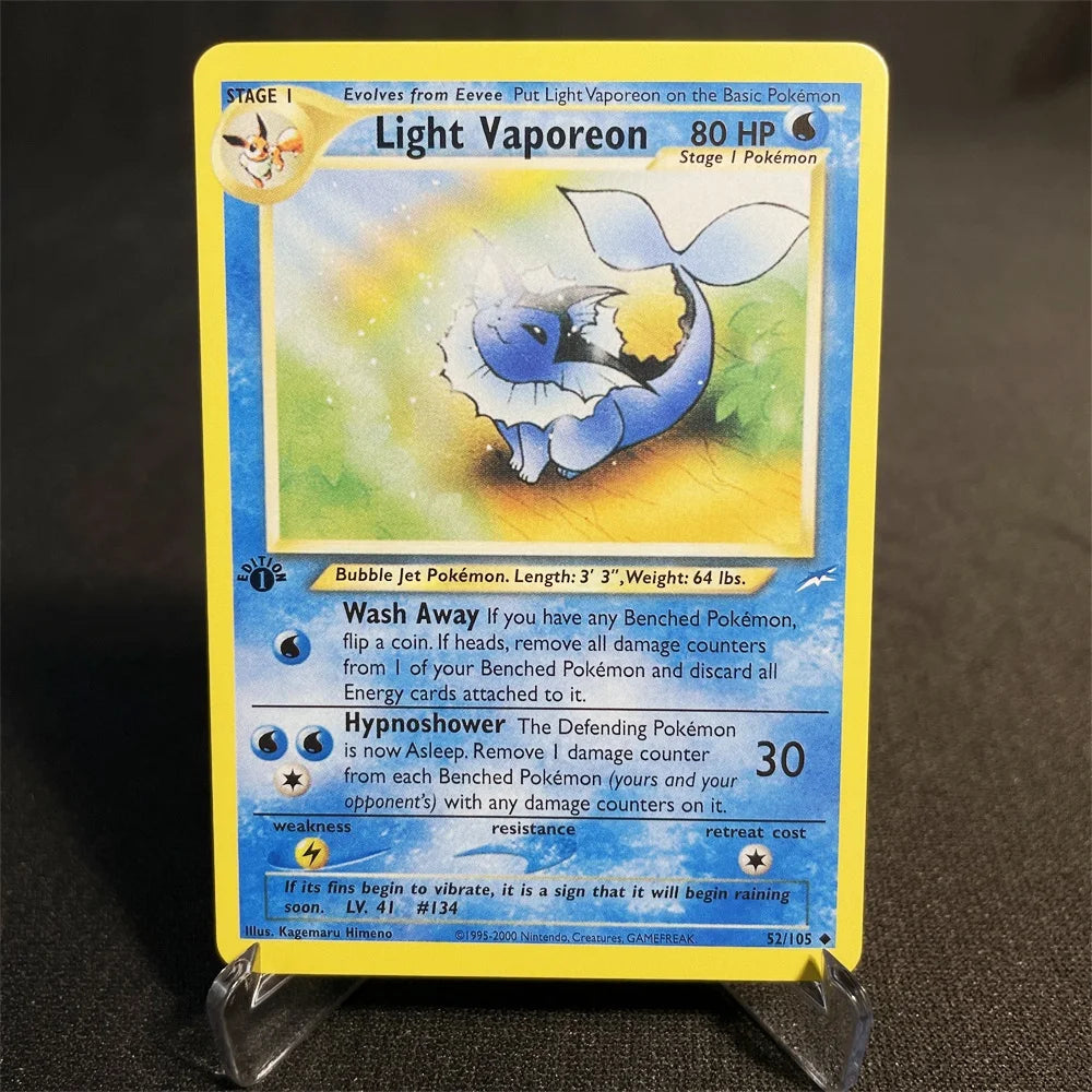 Pokémon Cards Foil Flash Card Neo Destiny Series Celebi Dark Donphan Light Flareon Collection Cards Model Toy Gifts Proxy Card