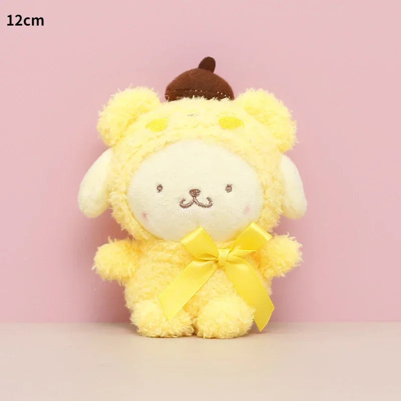 Sanrio Kuromi Cinnamoroll Melody Plush Toy Doll Anime Kawaii Doll Pendant Collection Children's Birthday Festival Gift