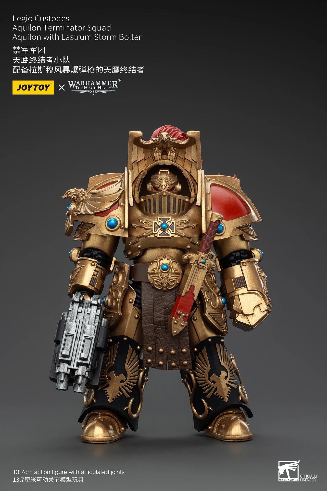 JOYTOY Warhammer 30k 1/18 Action Figures Legio Custodes Aquilon Terminator Squad Toy Collection Figure