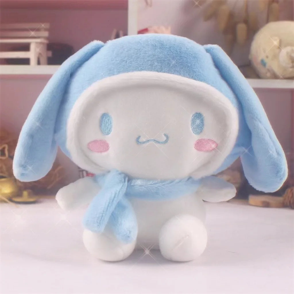 20cm Anime Sanrio Plush Toys Kawaii Hello Kitty Cinnamoroll Kuromi Pom Pom Purin cat Gift Dolls Stuffed Children Plushies Doll