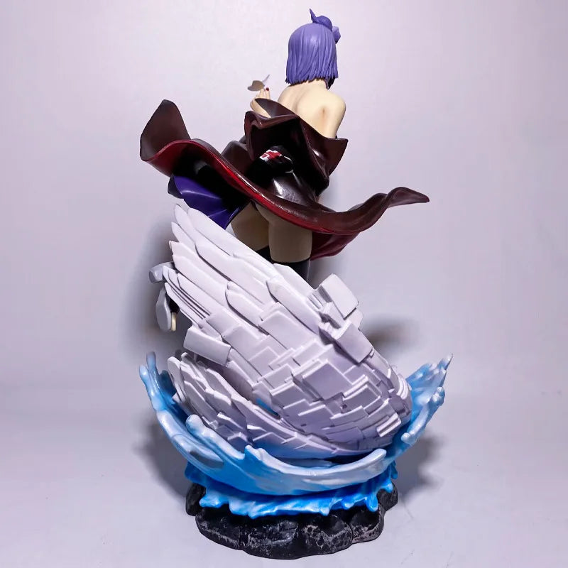 Anime Naruto GK Statue 28cm Akatsuki Figure Konan Girl Statue Model Collectible Toys Christmas Ornaments