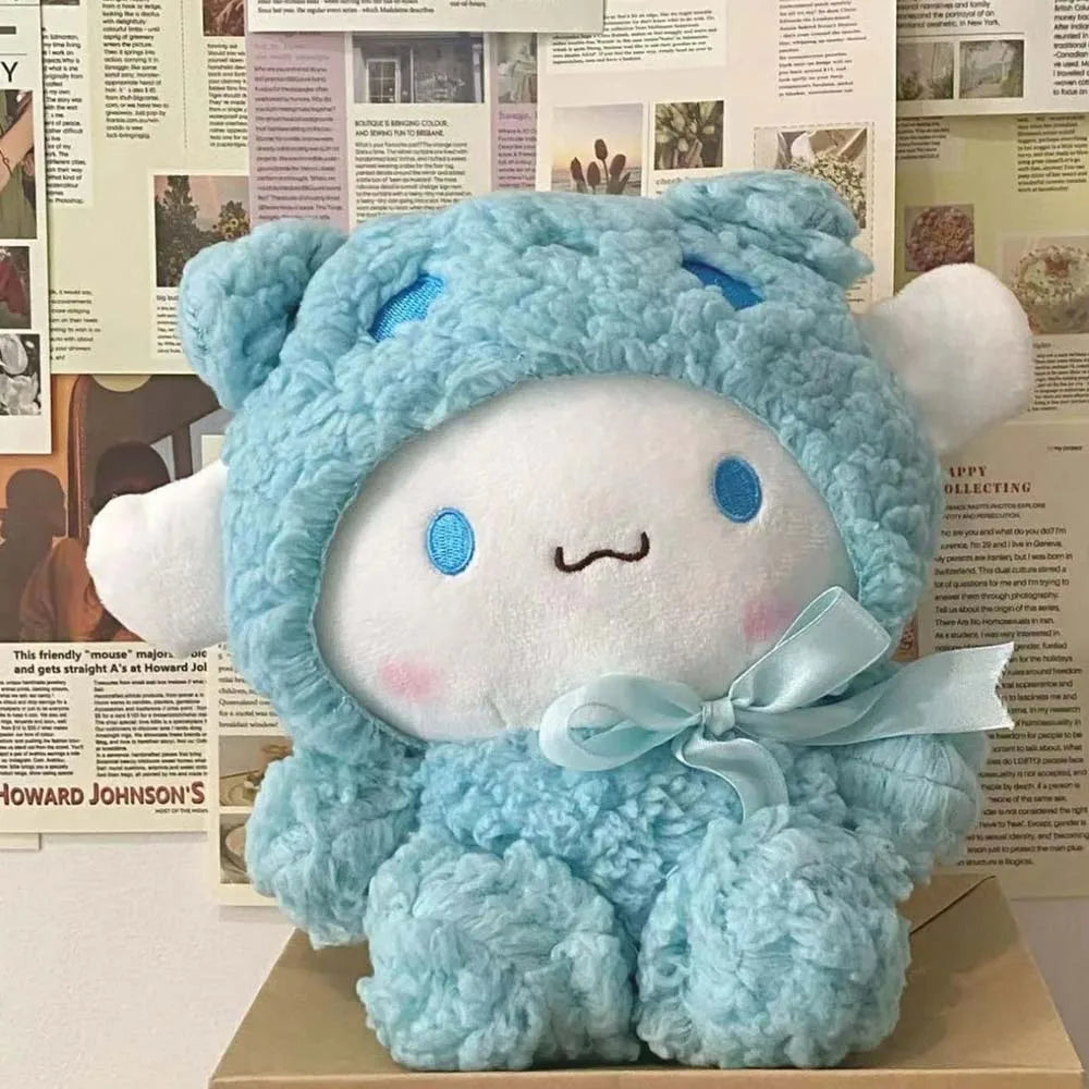 25Cm Kawaii Sanrio Plush Doll Toy Cute Hello Kitty Cinnamoroll My Melody Kuromi Pochacco Lovely Anime peluche Toys Gift For Kids