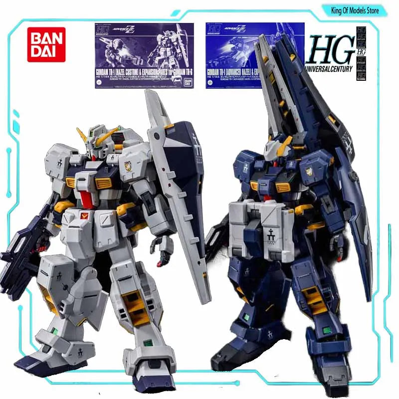 Bandai Original Model Kit HGUC 1/144 HAZEL CUSTOM EXPANSION FOR GUNDAM TR-6 Anime Action Figure Assembly Model Toy for Boy Gifts