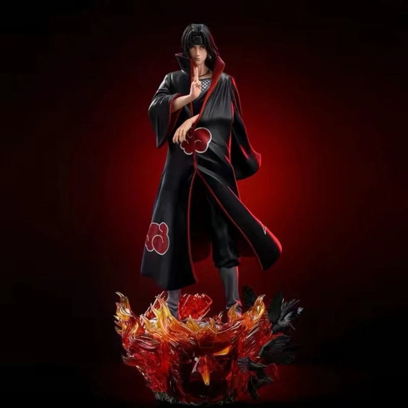 Naruto Anime Figure Uchiha Itachi Figurine 40cm PVC Action Statue Desk Decoration Doll Collection Birthday Gifts Toys For Kids