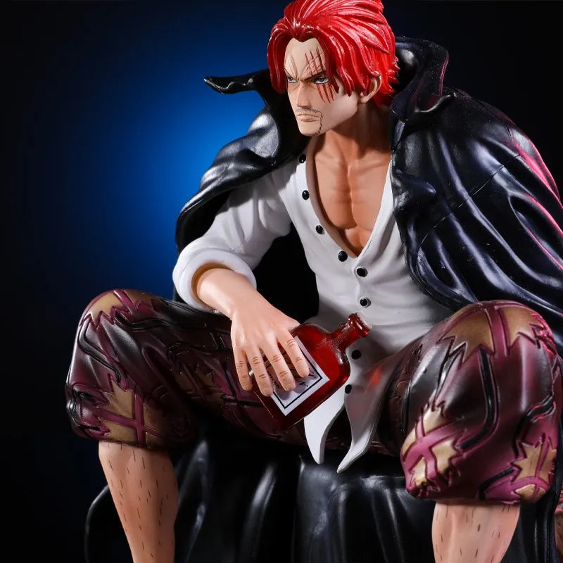 17cm One Piece Shanks Anime Figures Film Red Yonko Red Hair Shanks Action Figure PVC Statue Figurine Model Decoration Doll Toys