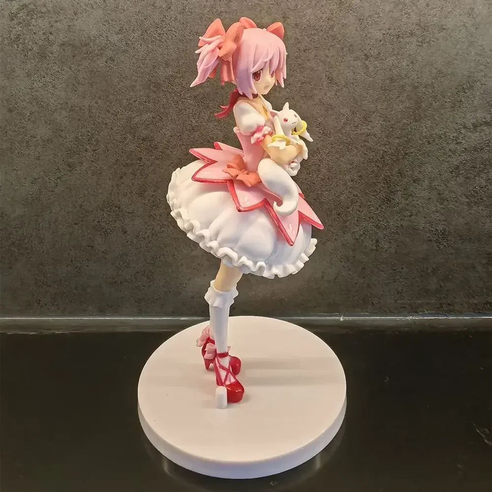 18cm Puella Magi Madoka Magica Aniem Figure Kaname Madoka Action Figure Magic Girl Model Decor Statue Dolls Toys Christmas Gift