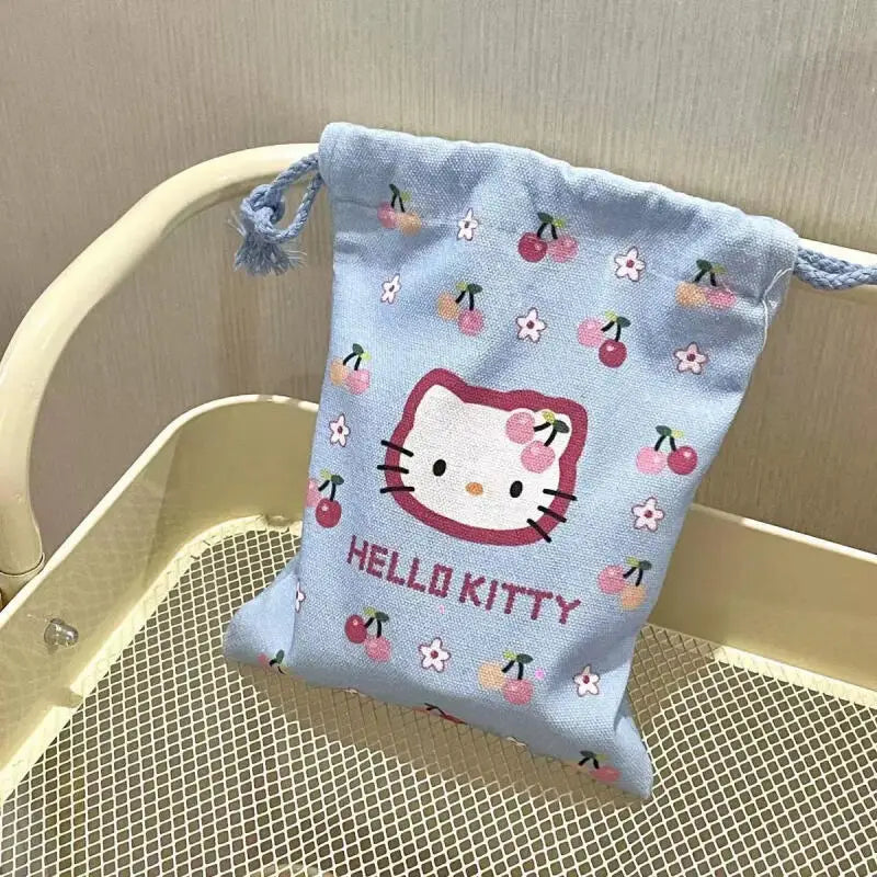 NEW Cute HelloKitty Storage Bundle Pocket Portable Change Toilet Bag Women's Small Bag Large Capacity Makeup Bag girl gifts