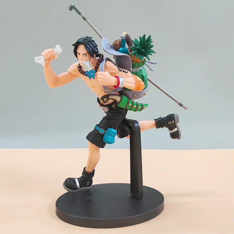 Bandai One Piece Figure Luffy Three Brothers 3PCS/Set Of Sabo Ace Luffy Anime Model Office Decorations Children Collection Gift